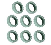 FANSHINUO Juego de 8 fundas de silicona para ruedas de maleta, protección de suelo rodante, antideslizantes, esenciales para viajes, fundas de silicona antideslizantes para maletas, Green, One Size