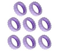FANSHINUO Juego de 8 fundas de silicona para ruedas de maleta, protección de suelo rodante, antideslizantes, esenciales para viajes, fundas de silicona antideslizantes para maletas, Purple, One Size