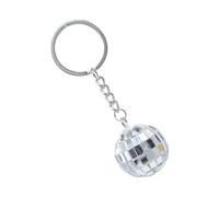 FANSHINUO Llavero de cristal brillante, adorno para fiesta de discoteca, colgante de Navidad, llavero de discoteca de cristal
