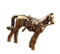 FANSHINUO Lucky Wealth - Estatuas de caballo de latón, esculturas de animales Shui, figuras coleccionables para decoración de oficinas en casa