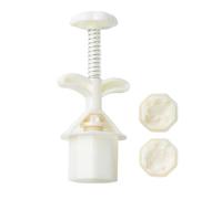 FANSHINUO Molde para tartas de luna con 2 sellos, pasta de frijoles, molde para pasteles, prensado a mano, Año Nuevo chino, pasteles, ABS para hornear galletas