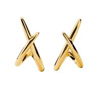 FANSHINUO Pendientes elegantes con diseño de cruces, joyería para mujer con acabado chapado en oro o plata y comodidad resistente a las alergias, as the pic show, Cobre