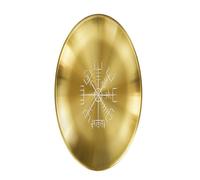 FANSHINUO Plato para candelabros de zinc, aleaciones, bandeja de almacenamiento de joyas, bandejas de almacenamiento de cristal, organizadores, bandeja ritual pagana, altares, platos paganos rituales