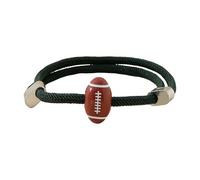FANSHINUO Pulsera de cuerda Milans ajustable multiusos de 4 mm, accesorio de moda para hombres con estilos de rugby en diseños simples, as the pic show, Materiales mixtos