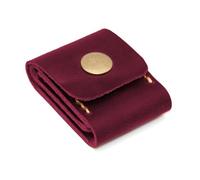 FANSHINUO Soporte para púas de guitarra, de piel sintética, organizador de púas, estuche de almacenamiento para púas de guitarra, bolsa de púas de guitarra, Re, 6*4.6cm