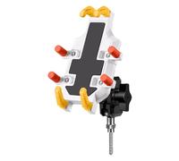 FANSHINUO Soporte universal para teléfono de bicicleta, con abrazadera antideslizante y giratoria, para ciclismo, viajes, soporte ajustable para teléfono de bicicleta