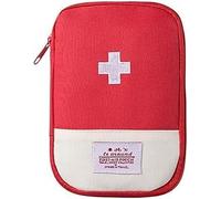 Fansoftiks Bolsa de primeros auxilios vacía, pequeña, portátil, vacía, bolsa de primeros auxilios, impermeable, divisores de secciones, bolsa de medicamentos de viaje para emergencia, para el hogar,