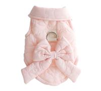 Fansu Abrigo Perro Chaqueta, Ropa para Perros Chaqueta de Algodón Chaleco Caliente a Prueba de Viento, Ropa de Invierno para Mascotas para Perros Osito Chihuahua Shih Tzu (M,Rosa)