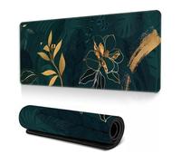 Fansu Alfombrilla Ratón Plantas Tropicales, Mouse Pad con Base Goma Antideslizante, Alfombrilla Ratón XXL/XL/l, Alfombrilla Escritorio Extra Grande Alfombrilla Gaming (Verde,1000x500x3mm)