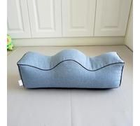 Fansu Almohada Piernas Dormir Boca Arriba, Almohada de Elevación de Piernas Hinchadas Mejora la Circulación Cojín de Soporte para Cama para Lesiones o para Descansar (55 * 17 * 17cm,Azul Cielo)