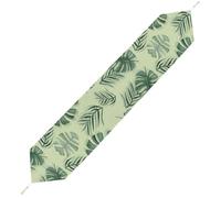 Fansu Camino de Mesa de Peluche Corto, Arte Botánico Centro de Mesa Decorativo Salon, Camino de Mesa Moderno, Centro de Mesa Lavable, Decoracion Mesa Comedor para Mesa de Comedor (33x200cm,Planta 6)