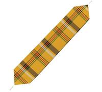 Fansu Camino de Mesa de Peluche Corto, Clásica Centro de Mesa Decorativo Salon, Camino de Mesa Moderno, Centro de Mesa Lavable, Decoracion Mesa Comedor para Mesa de Comedor (Amarillo,33x178cm)