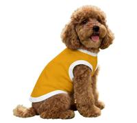 FANSU Chaleco Refrescante para Perros, Camiseta de Hielo Transpirable de Alta Elasticidad, Chaleco Refrigerante Perro y Gatos para Paseos Veraniegos,Impresión (Naranja,S)