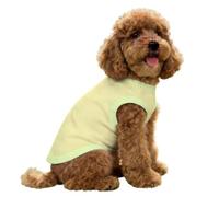FANSU Chaleco Refrescante para Perros, Camiseta de Hielo Transpirable de Alta Elasticidad, Chaleco Refrigerante Perro y Gatos para Paseos Veraniegos,Impresión (Amarillo Claro,L)