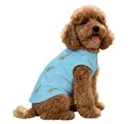 FANSU Chaleco Refrescante para Perros, Impresión Musical Camiseta de Hielo Transpirable de Alta Elasticidad, Chaleco Refrigerante Perro y Gatos para Paseos Veraniegos (saxofón,XL)