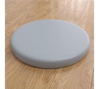 Fansu Cojín para Silla Redondo, Impermeable Cojín de Asiento para Silla Comedor Espuma Viscoelástica Redondos Cojines de Silla con Cremallera Desmontable o Lavable (Diámetro 40 cm,Gris)