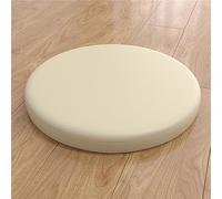 Fansu Cojín para Silla Redondo, Impermeable Cojín de Asiento para Silla Comedor Espuma Viscoelástica Redondos Cojines de Silla con Cremallera Desmontable o Lavable (Diámetro 40 cm,Caqui)