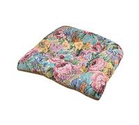 Fansu Cojines para Sillas con Lazos, Flores Estampado Cojín de Silla Jacquard Suave Espesar Tatami Cojín de Silla para Comedor Jardín Patio Cocina o Interior Exterior (45x45x7cm,Flores de peonía)