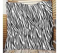 Fansu Colcha Acolchada Fina Suave Cubrecama Rellenos Finos Toda Temporada Edredón Colchas Bouti Cama 90/135/150, Estampado Animal Manta para Sofa (Patrón de Cebra,226 * 260cm)