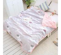 Fansu Colcha Acolchada Fina Suave Cubrecama Rellenos Finos Toda Temporada Edredón Reversible Estampada Colchas Bouti Cama 90/135/150, Manta para Sofa (Estrella,140x200cm)