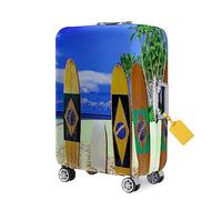 FANSU Cubierta de Equipaje Funda Elástica de Maletas para Viaje, Estampado Plancha de Surf 3D Lavable Anti-Polvo Funda Protectora Spandex para Equipaje con Cremallera (S:18-20 Inch,Color k)