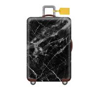 FANSU Cubierta de Equipaje Protectora Funda de Maleta, Estilo Funny Equipaje de Viaje, Elástica Luggage Cover para Equipaje de 18-32 Pulgadas (L(26-28in),Mármol)