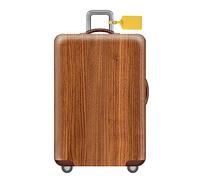 FANSU Cubierta de Equipaje Protectora Funda de Maleta, Estilo Funny Equipaje de Viaje, Elástica Luggage Cover para Equipaje de 18-32 Pulgadas (XL(29-32in),Grano de Madera)