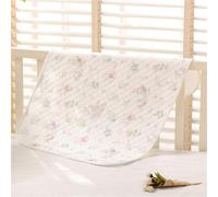 FANSU Empapadores Cama Adultos Absorbente, Protector de Cama Reutilizable para Incontinencia, Impermeable Transpirable, para Sofá de Silla de Ruedas, Lavable (Flores y Plantas,80x100cm)
