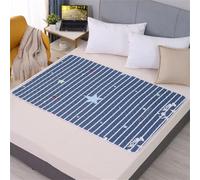 Fansu Empapadores Perros, Estampados de Moda Lavable Reutilizable Almohadillas Perro, Antideslizante Absorbentes Empapadores para Perros, Adiestramiento Perros Almohadilla (100x150cm,Azul Claro)