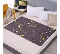 Fansu Empapadores Perros, Estampados de Moda Lavable Reutilizable Almohadillas Perro, Antideslizante Absorbentes Empapadores para Perros, Adiestramiento Perros Almohadilla (50x70cm,Marrón)