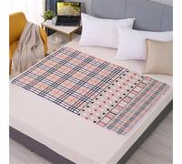 Fansu Empapadores Perros, Estampados de Moda Lavable Reutilizable Almohadillas Perro, Antideslizante Absorbentes Empapadores para Perros, Adiestramiento Perros Almohadilla (80x120cm,Beige)