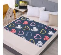 Fansu Empapadores Perros, Estampados de Moda Lavable Reutilizable Almohadillas Perro, Antideslizante Absorbentes Empapadores para Perros, Adiestramiento Perros Almohadilla (50x70cm,Amor)