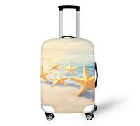 FANSU Funda Protectora para Maletas de Viaje, Patrón Estrellas de Mar 3D Funda Maletas Viaje Elastica Cubierta de Equipaje Funda de Maleta Anti Scratch Anti Polvo (Olas del océano,XL 29~32in)