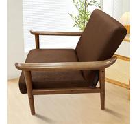 Fansu Housse de Fauteuil 1 Place Extensible Avec Accoudoirs, Simili Cuir Housse de Chaise Universelle Avec Fermeture Éclair Lavable Protection de Meubles Salon Chambre Bureau (Café)