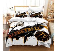 Fansu Juego de Ropa de Cama 2 Piezas Poliéster Microfibra 3D El Baloncesto Juego de Fundas de Edredón Incluye 1 Funda Nórdica y 1 Funda de Almohada (140x210cm-2pcs,Caja de Baloncesto)