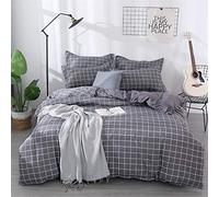 Fansu Juego de Ropa de Cama 3 Piezas, EleganteEstilo de Ocio Fundas para Edredón Microfibra Cremallera Funda Nórdica Fundas de Almohada (Cama 150/160-220x240cm,Hambre)