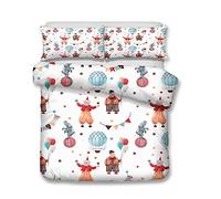 Fansu Juego De Ropa De Cama 3D Mundo de los niños, Microfibra Funda De Edredón con Cremallera, Funda Nórdica Funda De Almohada, Cama 90/135/150 (200 * 200cm(3pc),Circo)