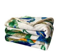 Fansu Mantas para Cama de Franela 100% Microfibra, Mantas Estampada Nórdico Moderno Suaves Cálido Esponjosas Mantas para Sofá Cama Colcha, Una Variedad de Colores (Hoja Verde,120x200cm)
