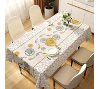 Fansu Mantel Impermeable Rectangular Hule, Manteles Antimanchas Cuadrado Patrón Pez Koi Mantel Mesa Plastico PVC para Fiesta Picnic Cocina Exterior Jardin Comedor (Flor Plateada,100x100cm)