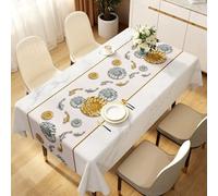 Fansu Mantel Impermeable Rectangular Hule, Manteles Antimanchas Cuadrado Patrón Pez Koi Mantel Mesa Plastico PVC para Fiesta Picnic Cocina Exterior Jardin Comedor (Mármol,100x100cm)