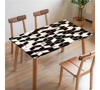 Fansu Mantel para Mesa con Borde Elástico, Funda de Mesa Rectangular para Decorar Geometría Mármol Comedor Protector de Cuadrada Manteles para Cocina/Picnic/Cena (80x80cm,Mármol)