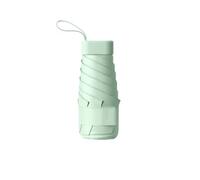 Fansu Paraguas Plegable Antiviento Pequeño para Hombre y Mujer, Portátil Compacto de Viaje 6 Varillas,Impermeable Plegable Antiviento Ligero Pequeño para Adultos,Juvenil Chica (Verde)