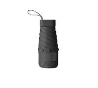 Fansu Paraguas Plegable Antiviento Pequeño para Hombre y Mujer, Portátil Compacto de Viaje 6 Varillas,Impermeable Plegable Antiviento Ligero Pequeño para Adultos,Juvenil Chica (Negro)
