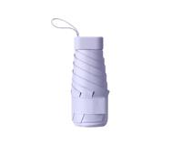Fansu Paraguas Plegable Antiviento Pequeño para Hombre y Mujer, Portátil Compacto de Viaje 6 Varillas,Impermeable Plegable Antiviento Ligero Pequeño para Adultos,Juvenil Chica (Morado)