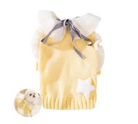Fansu Pull Chaud Tricot pour Chien Chat, Collier Rabattable Pull-Overs Chiot Tricot pour Animaux de Compagnie, Vêtements d'hiver Petite Moyens Chiens Chats pour Temps Froid (XL,Amarillo Ganso)
