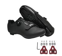 Fansu Zapatillas de Ciclismo para Hombre Mujer, Unisex MTB Zapatos Bicicleta de Carretera Cordones Giratorios Exterior Compatibles SPD & SPD-SL Zapatillas de Bicicleta con Look Lock Tabs