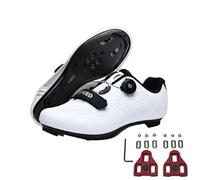 Fansu Zapatillas de Ciclismo para Hombre Mujer, Unisex MTB Zapatos Bicicleta de Carretera Cordones Giratorios Exterior Compatibles SPD & SPD-SL Zapatillas de Bicicleta con Look Lock Tabs 36-47 EU