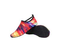 Fansu Zapatos de Agua para Buceo, Agua Playa de Natación Surf Yoga Hombres Mujer Niños Zapatillas Ligeros Secado Rápido para Swim Beach Acuáticas Escarpines (35-36/22cm,Arco Iris)
