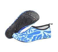 Fansu Zapatos de Agua para Hombre Mujer, Antideslizantes Zapatos para Playa de Secado Rápido, Zapatillas Barefoot Transpirable Calzado Acuático para Yoga, Surf (523 Azul,S)