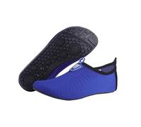 Fansu Zapatos de Agua para Hombre Mujer, Antideslizantes Zapatos para Playa de Secado Rápido, Zapatillas Barefoot Transpirable Calzado Acuático para Yoga, Surf (0016 Azul,X-Large)